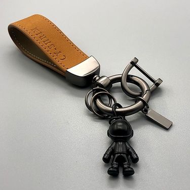 Internet Celebrity Astronaut Keychain Creative Personality Astronaut Pendant Simple Suede Car Chain Key Ring Men And Women_autovado.com