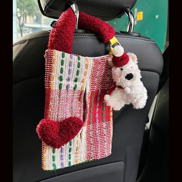 Cute Dog Tissue Bag, Mounted Drawer Box, Interior Doll Decoration, New Car Gift_autovado.com