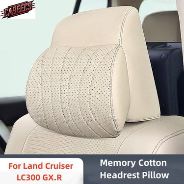 For Land Cruiser LC300 GX.R 2023 Herest Pillow Cushion Leather Full Surround Cover Car Seat He Neck Rest Anti-Dust_autovado.com