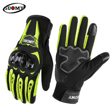 SUOMY Autumn And Winter Riding Warm Anti-fall Anti-slip Wear-resistant Motorcycle Racing Rider Touch Screen Gloves_autovado.com