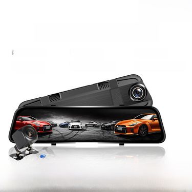 New 4K HD 10-inch 12-inch full screen streaming media rearview mirror driving recorder dual lens voice control WIFI_autovado.com