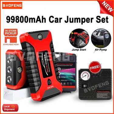 Technology 99800mAh 12V Jumper Pump Starter Booster Car Emergency Jump Start Tire Power Bank_autovado.com