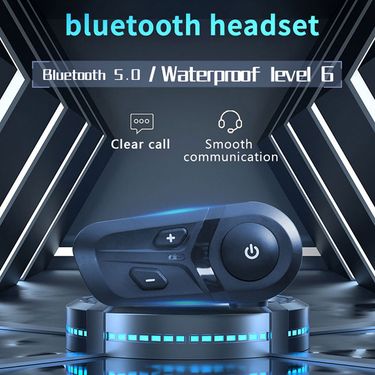 Motorcycle helmet multi-function Bluetooth headset version 5.0 has clear sound quality and long standby Bluetooth_autovado.com