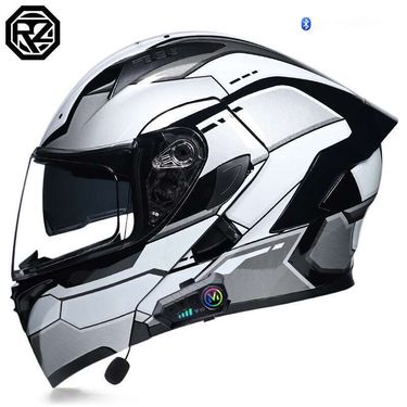 Orz Men's Women's Personalized Bluetooth Full Helmet Electric Car Motorcycle Four Seasons And Winter Warm Helmets_autovado.com