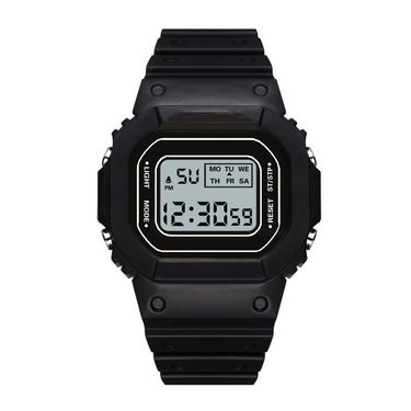 Matcha Green Solid Color Square Watch Student Youth Outdoor Sports Waterproof Multi-function LED Electronic Watch_autovado.com