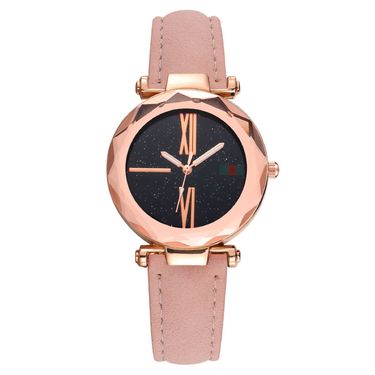 Shake the sound of the same fashion Starry Sky ladies watch women's watch belt quartz watch_autovado.com