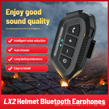LX2 Motorcycle Waterproof Rider Wireless 5.3 Helmet Bluetooth Earphones_autovado.com