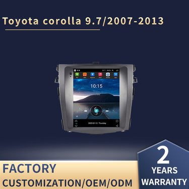 9.7 inch vertical screen host suitable for Toyota Corolla Android navigation system 2007 2013 car large screen all in one machine_autovado.com