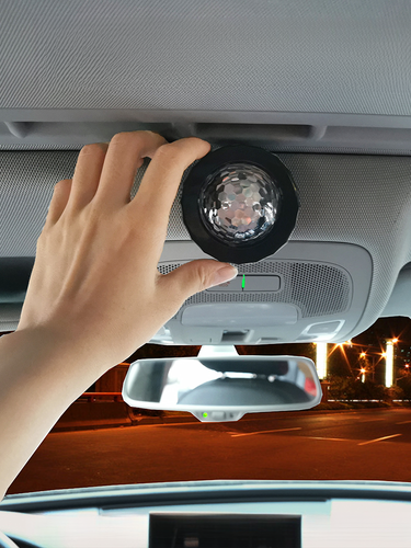 New KTV Flash Car Magic Ball Mini Charging Adsorption Iron Stone Voice Controlled Colorful Atmosphere Light_autovado.com