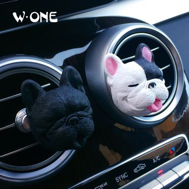 New Car Perfume Car Air Outlet Clip Fragrance Expander Stone Dog Head Fighter Dog Car Interior Decoration Fragrance Accessories_autovado.com