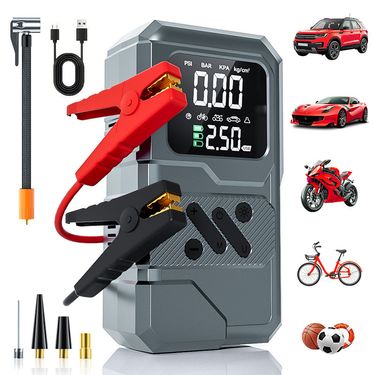 Multifunctional Portable Car Emergency Starter Power Bank All-in-One Air Pump_autovado.com