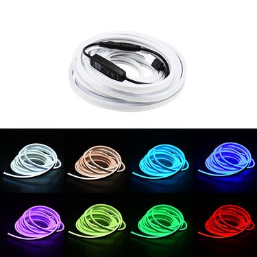 RGB Colorful LED Flexible Waterproof Front Trunk Strip 12V Universal Tail Box Light With Wiring_autovado.com