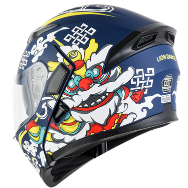 Coolqi Bao Anti-Fog Dual Lens Open Face Motorcycle Bluetooth Helmet Long Battery Life With Display Screen Suitable For_autovado.com