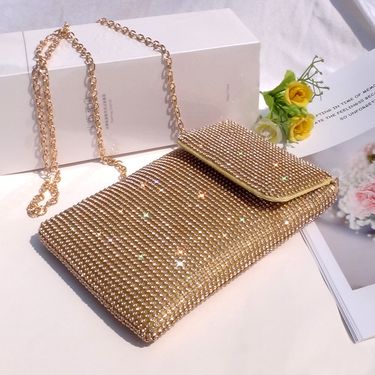 Evening Bags Diamond-encrusted Mobile Phone Bag Women's Crossbody Bag Chain Shoulder Bag Advanced Sense Vertical Evening Small Bag_autovado.com