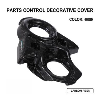Carbon Fiber Center Console Cover For Electric Off-Road Motorcycle – Lightweight & Stylish Upgrade (Black)_autovado.com