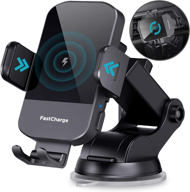 Car Wireless Charger 15W Fast Charging Automatic Clamping Car Charger Phone Holder Windshield_autovado.com
