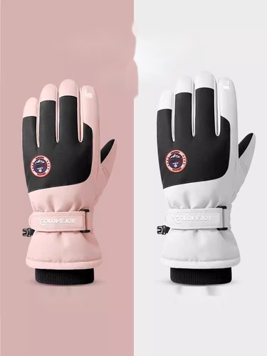 Winter skiing gloves, touch screen, motorcycle, plush insulation, thick riding, waterproof, windproof, cold resistant,_autovado.com