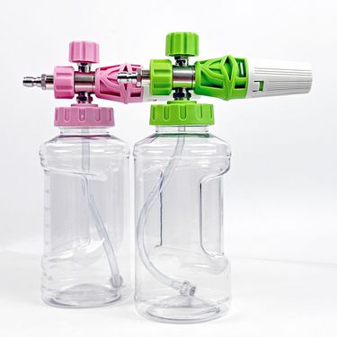 New Alloy Electroplated Large Mouth High Pressure Car Washer PA Foam Taizhou Jug Fan-shaped Quick Plug_autovado.com