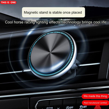Hot selling new product car mobile phone holder car navigation car air outlet magnetic car wireless charging holder_autovado.com