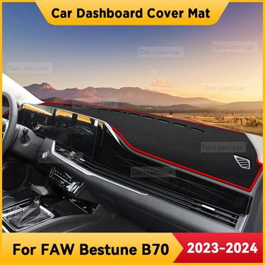 For FAW BESTUNE B70 2023 2024 Car Dashboard Cover Mat Non-slip Sun Shade Cushion Protective DashMat Pad Interior_autovado.com