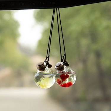 Interior Car Glass Pendant Small Fresh Artistic Perfume Hanging Bottle Ornament_autovado.com