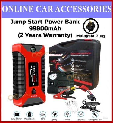 99800mAh High Powerbank Jumper Starter Jump Start Car Power Bank With Tire Pump_autovado.com