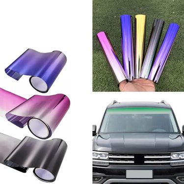 Car Heat Insulation Sunshade VLT Color Changing Colorful Front Windshield Tint Film For Trucks_autovado.com