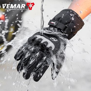 Winter Motorcycle Waterproof Men, Touchscreen Riding Gloves, Electric Vehicle Cold-Proof Thermal Windproof Gloves For_autovado.com