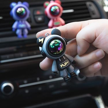 New Car Air Outlet Aromatherapy Tablets Perfume Air Conditioner Mouth Interior Decoration Supplies Complete Car Cartoon Car Spaceman_autovado.com
