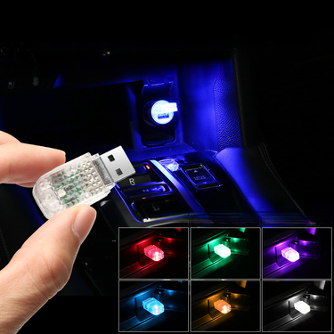 Touch Colorful RGB LED Interior No Modification Music Rhythm Car USB Atmosphere Light_autovado.com