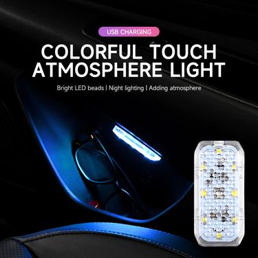 Touch Roof Trunk Lighting USB Rechargeable Atmosphere Home Night Car Reading Light_autovado.com