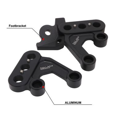 Heavy-Duty Footpeg Bracket For Off-Road Motorcycle - Reinforced Steel Construction, Universal Fit For Dirt Bike & ATV Modifications_autovado.com