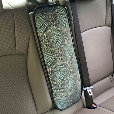 Universal Woven Satin Middle Cushion, Personalized And Creative Chinese Embroidery Rear Seat Decorative Cushion_autovado.com