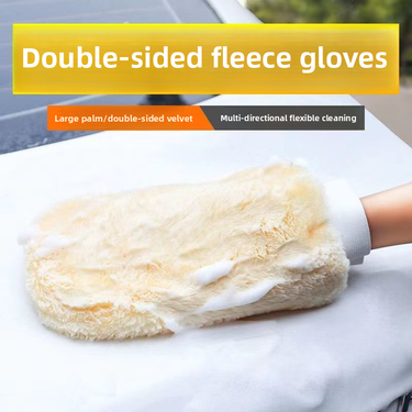 Car Gloves, Double-sided Wool, Thickened Cleaning Towels, Specific Waxing Tools, Car Washing Supplies_autovado.com