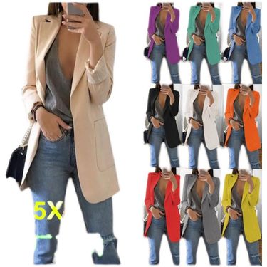 Women's Clothing Fashion Lapel Slim Cardigan Temperament Suit Jacket Women_autovado.com
