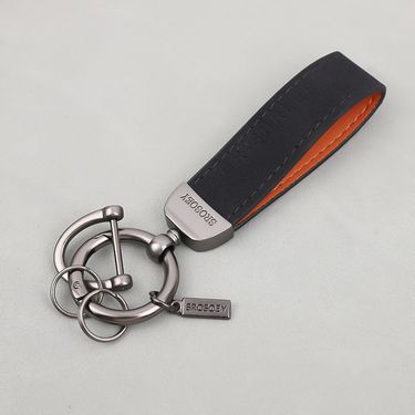 Suede Car Keychain Pendant Creative Personality Simple Key Chain Ring Men And Women Couple Lanyard Waist Hanging_autovado.com