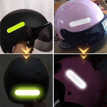 Helmet Car Stickers Warning Motorcycle Bicycle Film Reflective Strips_autovado.com