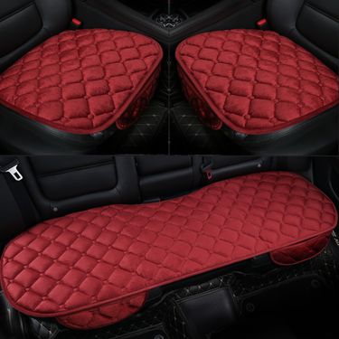 plush car seat cushion three-piece single-piece winter warm single square cushion wholesale car interior beauty supplies_autovado.com