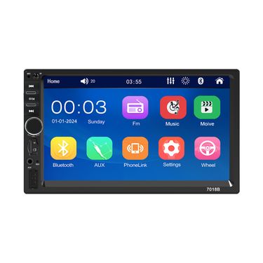 7018 single dock car MP5 player car Bluetooth MP4 MP5 all in one machine reverse car image_autovado.com