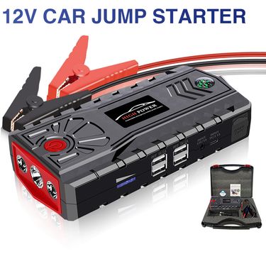12v Car Starter Power Backup 4USB Large Capacity First Aid Portable Emergency LED Lighting_autovado.com