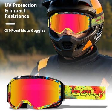 Motorcycle Goggles For Adults – UV Protection, Anti-Fog, Interchangeable Lenses – Off-Road, Motocross, ATV Riding – Lightweight & Durable PC Frame_autovado.com