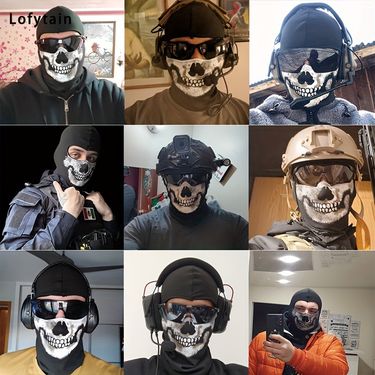 Hot-Selling Outdoor Cycling Bicycle Headgear Halloween Mask MW2 Ghost Skull Bandana_autovado.com