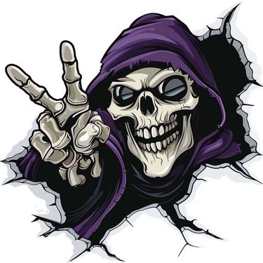 Halloween ghost face car stickers animal stickers motorcycle scratch cover creative body stickers_autovado.com