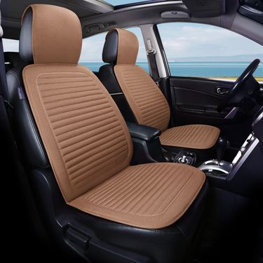 Linen car four-season cushion front single-seat sports car seat cushion export cargo van truck driver and co-driver leaflet_autovado.com