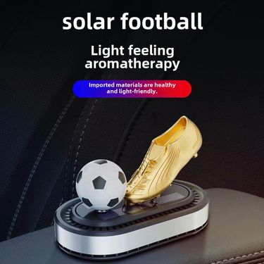 Solar rotating football gold boots ornaments cross-border car perfume seat new car aromatherapy lasting light fragrance_autovado.com