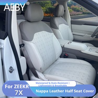 AEBY For ZEEKR 7X 2025 Car Seat Cushion Backrest Set Custom Fit Anti-slip Bottom Easy Install All-Season Covers 2024 New_autovado.com