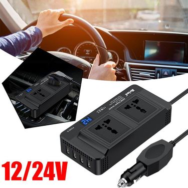 Car Inverter 200W Power Converter 12V To 220V 110V Four Port USB+dual Socket_autovado.com