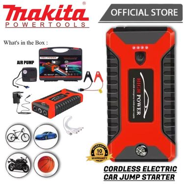 Makita Portable Jump Starter Power Bank Rechargeable Auto Booster Car Long Lasting Battery Charger With Air Pump_autovado.com