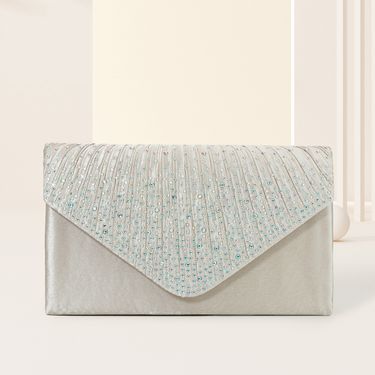 ladies small square bag evening bag fashion handbag solid color diamond evening bag banquet bag_autovado.com