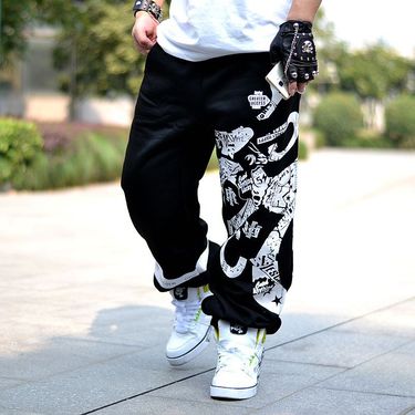 Men's Clothing men's street dance hip hop sweatpants large size pants large size pants loose and large_autovado.com